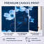 Moody Dogwood Blossom Moonlight I - art mural botanique bleu-472006507-472006549
