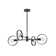 Alexandro 4 - Light Fabric Dimmable Sputnik Modern Linear Chandelier