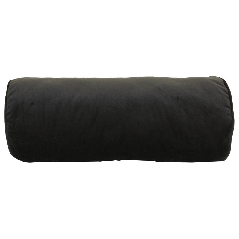 Traversin de couleur unie, Noir