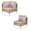 73.7 cm W L-Shaped Patio Corner Sofa with Cushions-1976854024