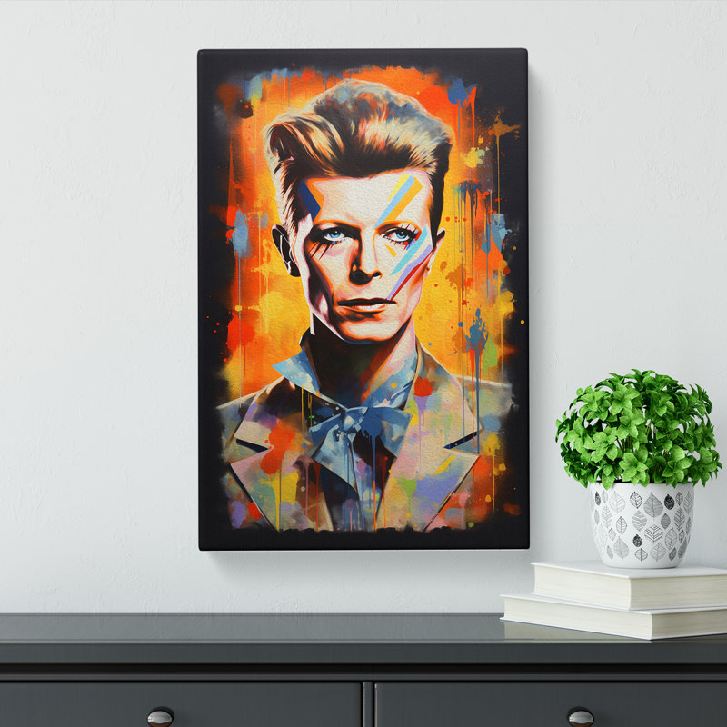 David Bowie Contemporary - Wrapped Canvas, 60cm H x 40cm W x 3cm D