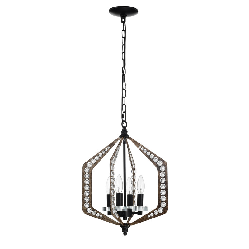 Lustre rétro en cristal 14 pouces Germana