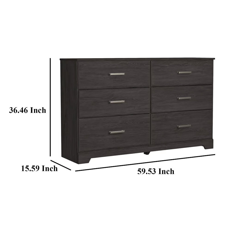 Cyme 59.53 W 6 - Drawer Dresser