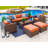 Centralmont 17 - Person Patio Conversation Set with Cushions-1850442169-1847795861