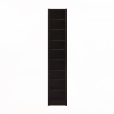 Rectangular 8-shelf Bookcase With 2 Fixed Shelves