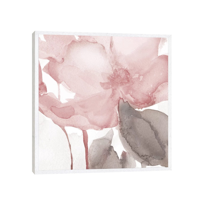 Blush Bloom II by Carol Robinson - Print on Canvas, White Framed, 66.04 cm H x 66.04 cm W