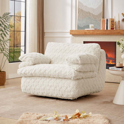 Fauteuil d'appoint pivotant à compression complète
