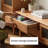 Solid wood TV stand and coffee table combination