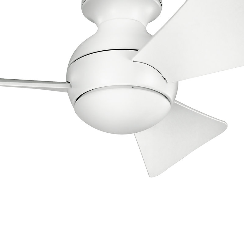 Ventilateur de plafond à DEL blanc mat 34 po Sola, Blanc mat, 34 po