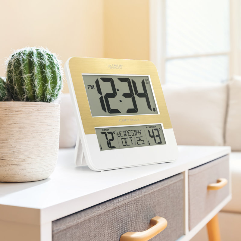 Digital Atomic Two-Tone Clock with Temperature