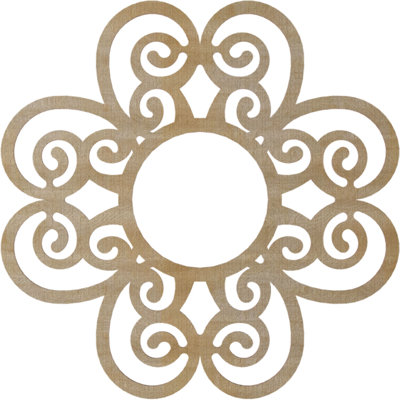 Cohen Wood Fretwork Pierced Ceiling Medallion
