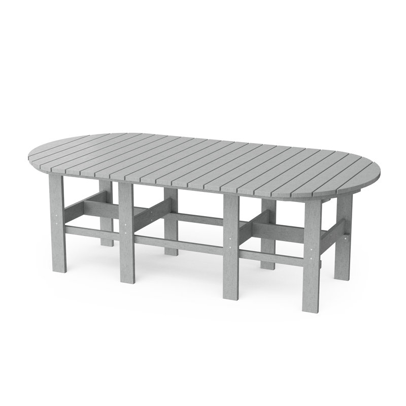 Classic 44"x84" Dining Table, Light Gray