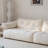Deep-Seat High-Back White Sofa