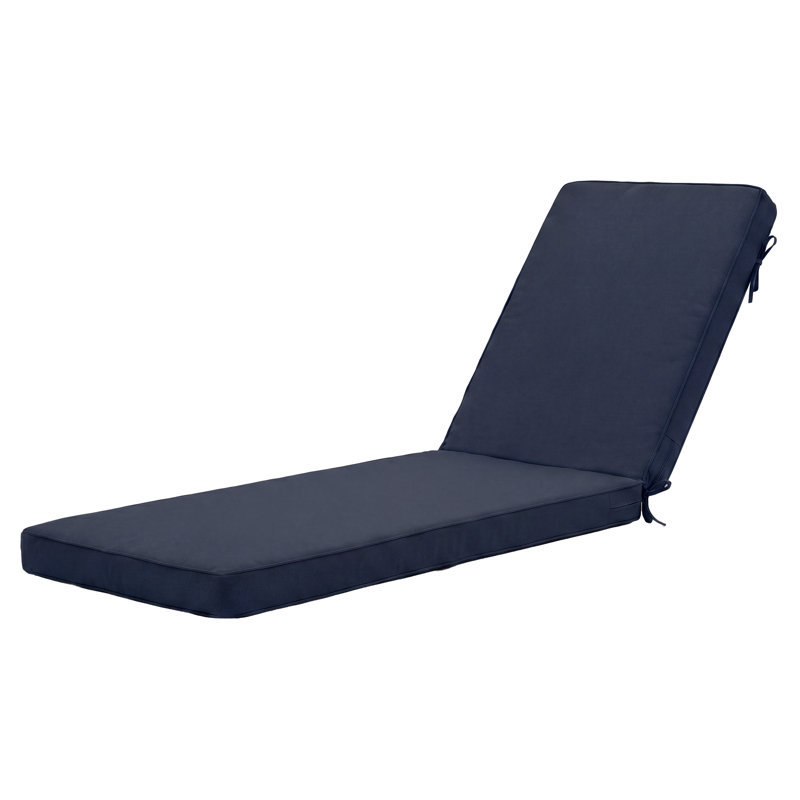 Coussin de chaise longue d'extérieur - imperméable, résistant aux intempéries, remplacement de mobilier de patio, 1, Marine