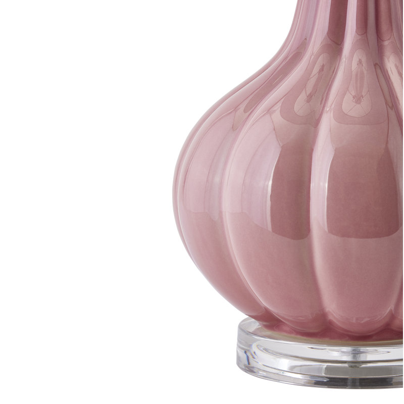 Lampe de table 1 lumière de 30 po Abbey Lane - rose