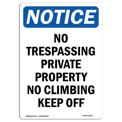No Trespassing Private Property Sign
