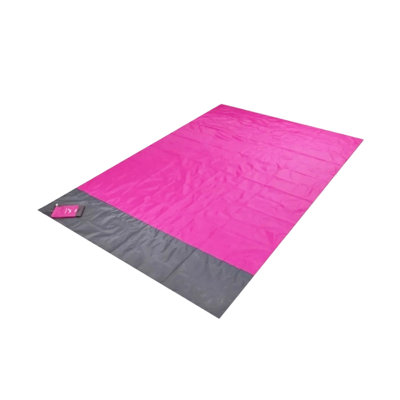 Polyester fiber blanket Solid Color Waterproof Picnic Mat Portable Foldable Outdoor Camping Beach Mat Waterproof Polyester Picnic Blanket