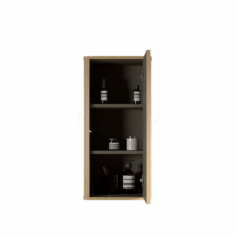 Bathroom Floating Side Cabinet, Wall-Mounted Storage Cabinet, Brown