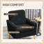 Chaise d'appoint rembourrée avec pieds en bois Teddy-986114967
