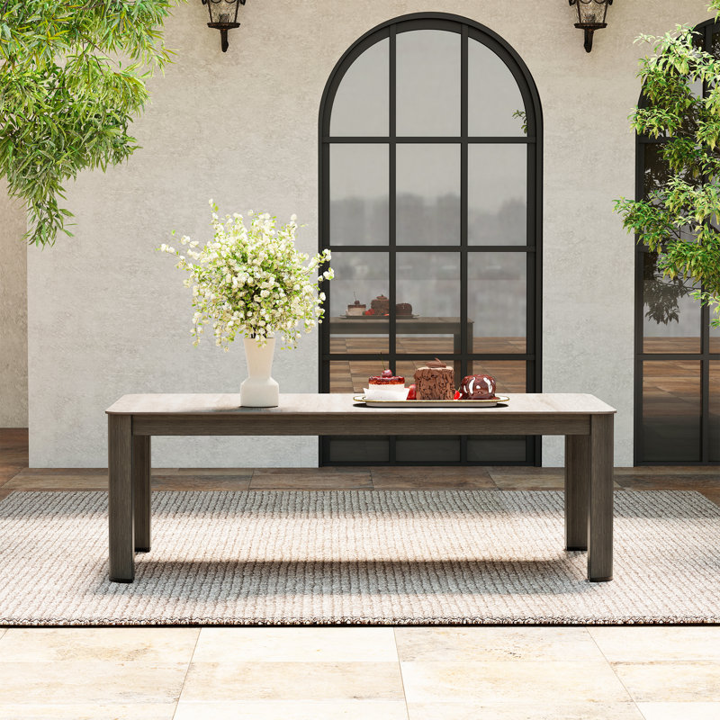 Nimbus 1-Piece Brown Aluminum Outdoor Coffee Table