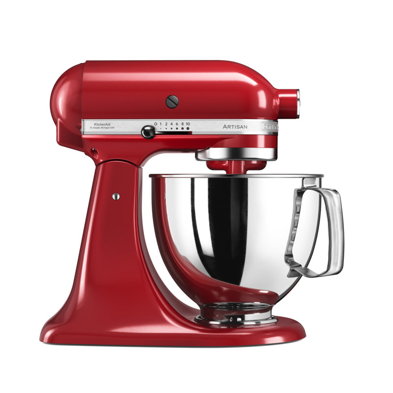 KitchenAid 4.8L Artisan Tilt-Head Stand Mixer with Extra Accessories, Empire Red