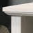 White Nightstand 22 Inches Wide, 2 Drawers, Built-In , Open Shelf, Black Metal Handles, 35 Lbs Top Load Capacity 22"W 2 Nightstand, Charging, Pulls, 43 Product Weight