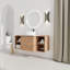 Meuble-lavabo mural 48 po avec lavabo d'art en céramique et 2 tablettes de rangement, porte à fermeture en douceur-451494698-450624992-450625022