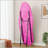 Full Length Mirror, 63 X 24 Inch Floor/Wall Mirror, Flannel Wrapped Wooden Frame, Irregular Wavy Design For Bedrooms And Living Rooms-738427414
