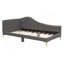 Lit de jour simple tapissier avec tête de lit et accoudoirs, pieds de support, gris-1948413298-1969924350