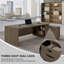 Bureau de direction en L avec rangement intégré et conception ergonomique-1508978694