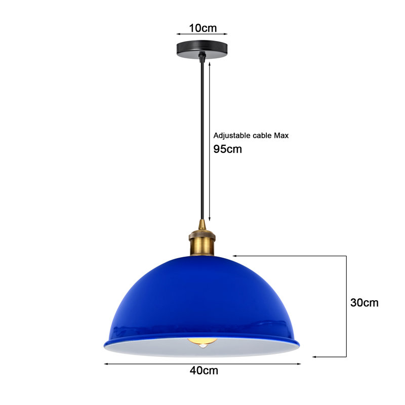 Kyjaun 1 - Light Single Pendant, No, Blue
