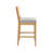 Upholstered Seat Rattan Back Counter Stool, Farmhouse Solid Wood Counter Stool For Kitchen Island/Dining Room-320278892-320278895