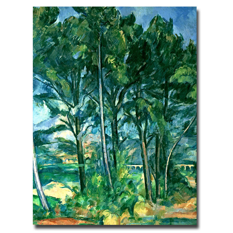 «The Aqueduct» par Paul Cezanne, reproduction sur toile, H 32 po x l 24 po x P 2 po