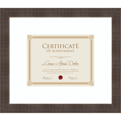 Whiskey Brown Rustic Wood Picture Frame
