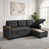 Dark Gray Chenille