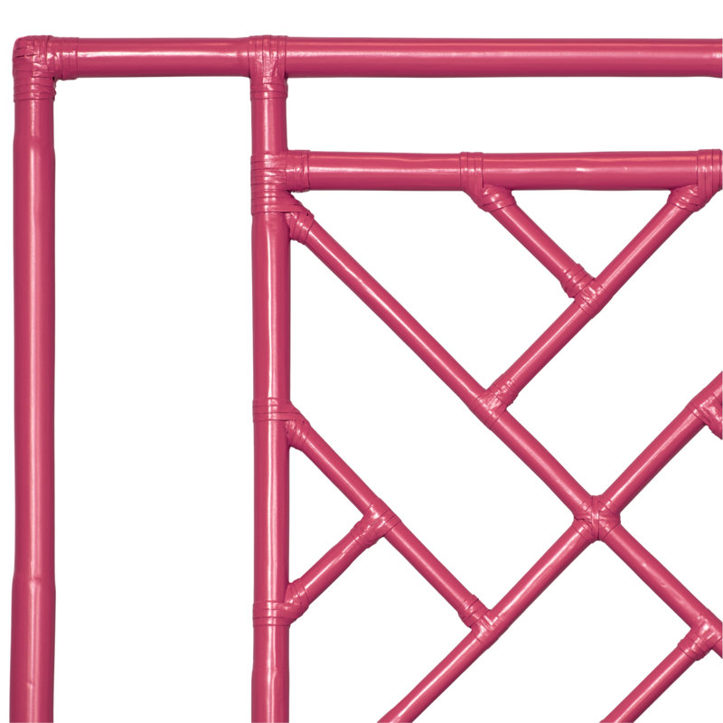 Alden Chippendale Open-Frame Headboard, Twin, Hot Pink