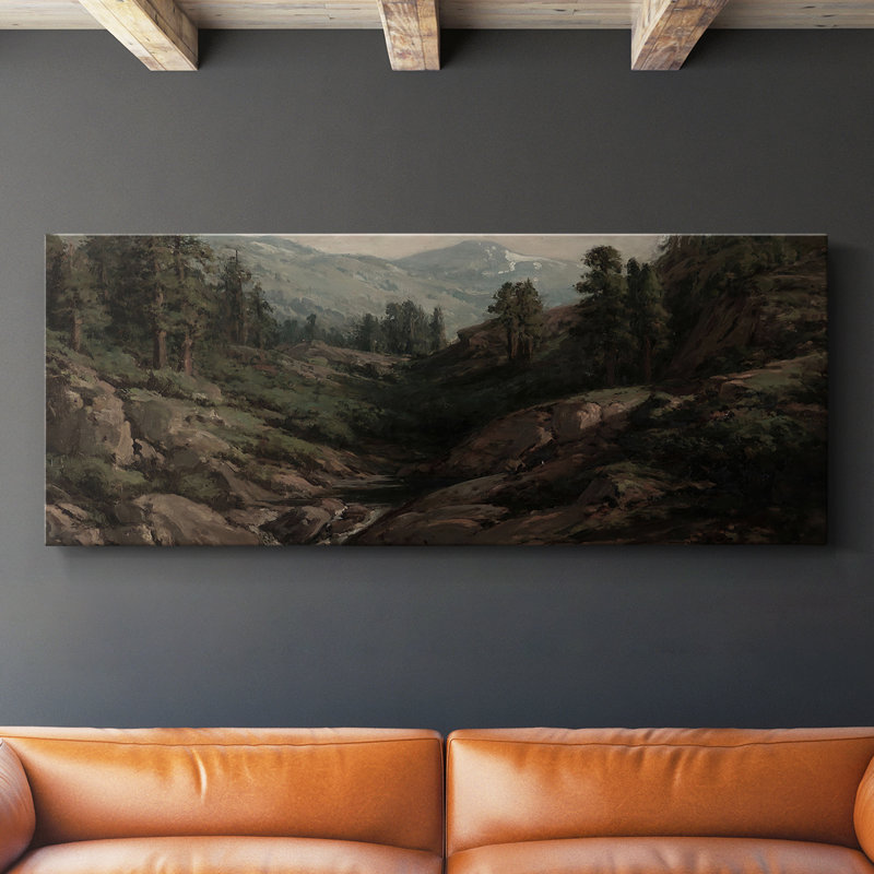 Série paysage - DC XXII - Toile tendue avec châssis - Prêt à accrocher, H 20 po x l 50 po