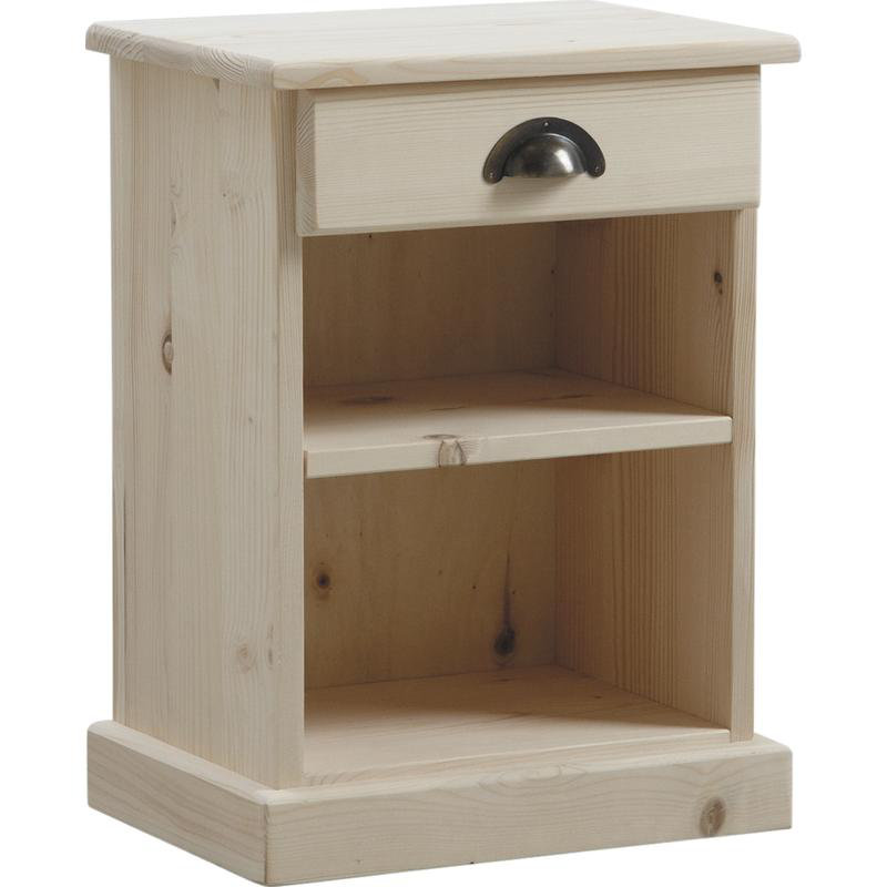 Wyncote 40cm W Solid Wood Bedside Table