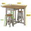 Stanley 2 Person Drop Leaf Pine Wood Dining Set-1321610271