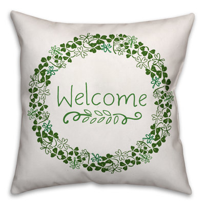 Floral Reversible Throw Pillow