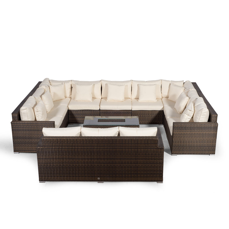 Yancey 5 Seater Rattan Corner Sofa Set