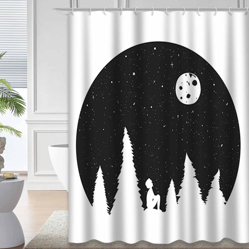Rideau de douche Starry Night, L 72 po x l 72 po