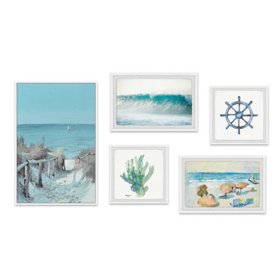 Abdirazaq guidé par la mer Pentaptych