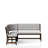 Curved Dining Bench Mid-Century Modern Upholstered Curved Bench