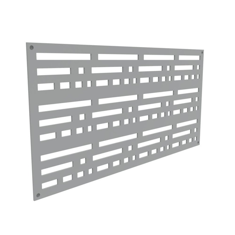 Paravent 2 pi x 4 pi Morse, gris