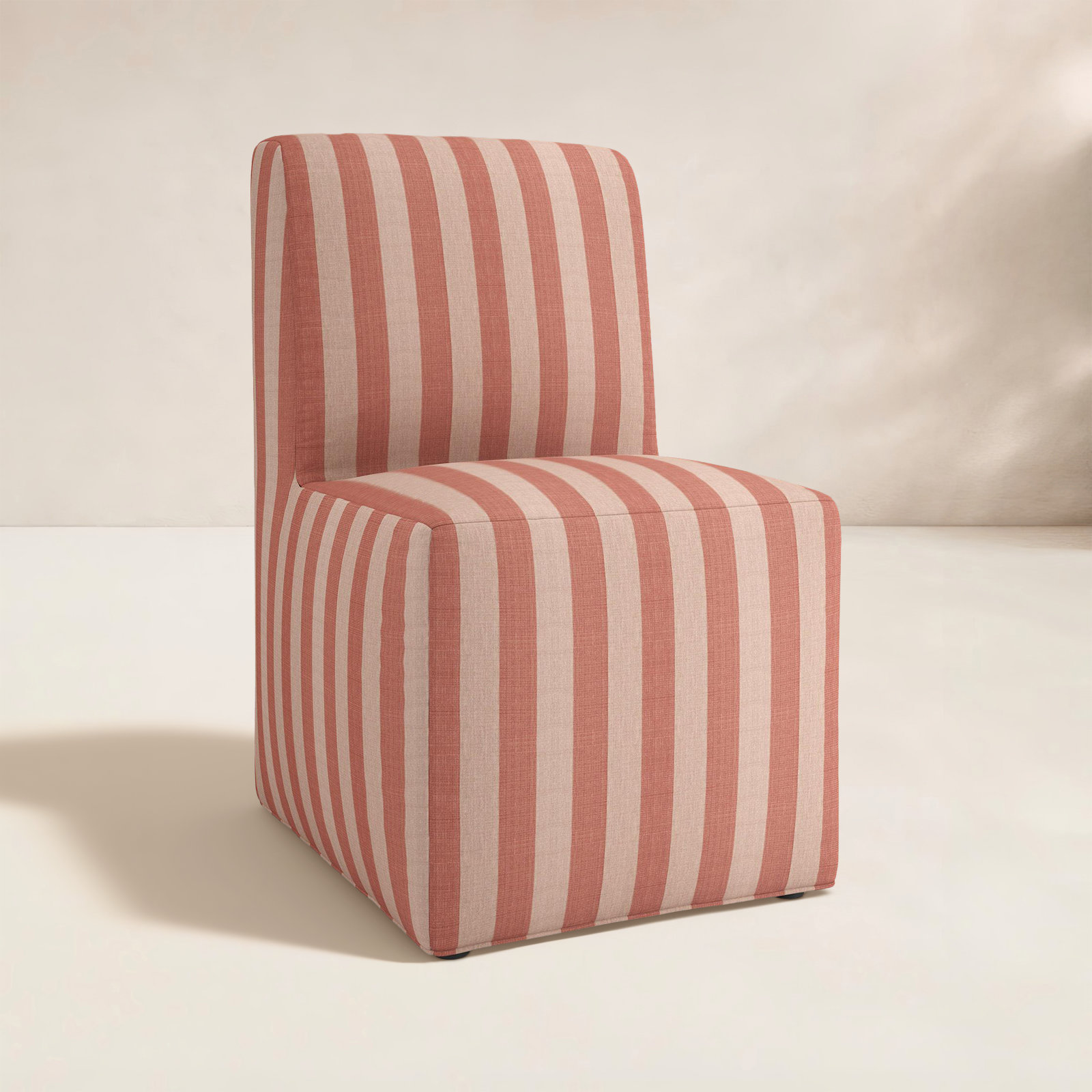 Praia Sunbrella® Patio Dining Chair, Expressive Blush Striped Sunbrella®