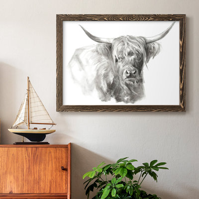 «Soft Focus Highland Catt I» par J Paul - reproduction d'un seul cadre photo sur toile
