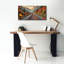 Art mural sur toile Ghiselin «Fall Railroad Landscape» par Rey Klimt-854390135
