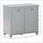 Tilt-Out Laundry Sorter Cabinet, Bathroom Storage Organizer With Two-Compartment Tilt-Out Hamper