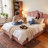 Glam Full Velvet Upholstered Lift-Up Storage Platform Bed with Arched Finger Headboard, Pink -1604685464-1590389984